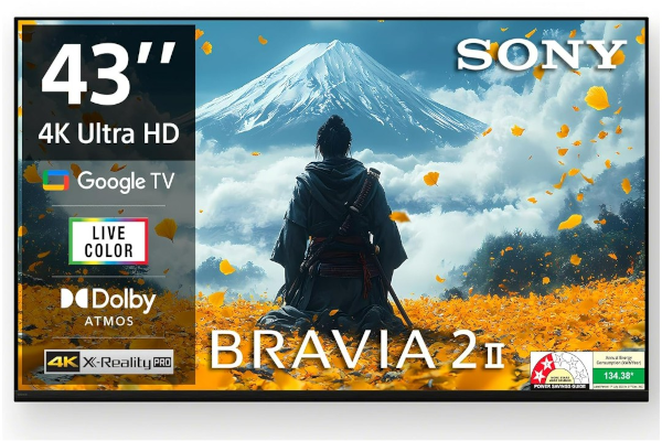 Sony 43 inch BRAVIA 2M2 4K Ultra HD Smart LED Google TV K-43S22BM2